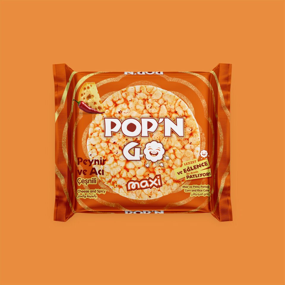 POP'N GO MAXİ PEYNİR VE ACI ÇEŞNİLİ 20 GRAM X 24 PAKET (OKUL LOGOLU)