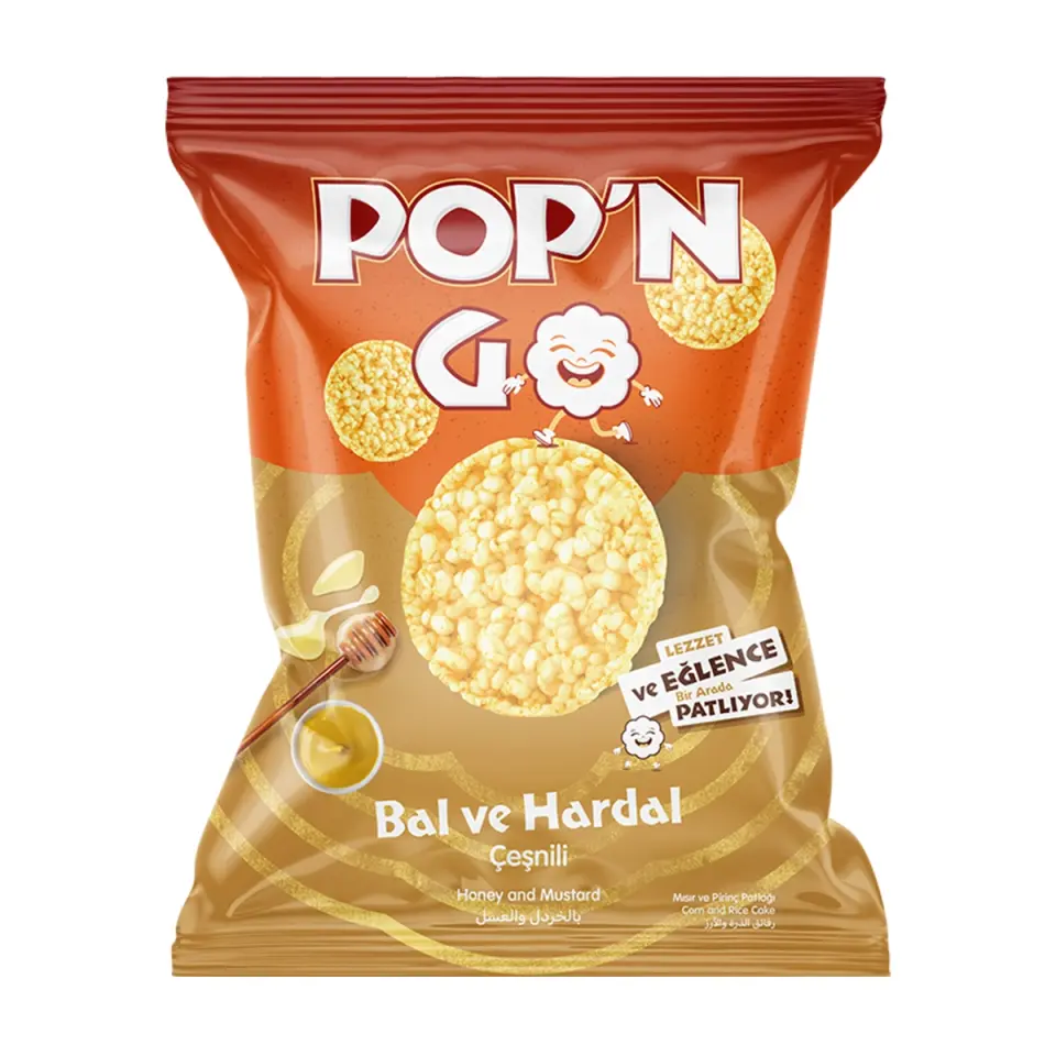 POP'N GO BAL VE HARDAL ÇEŞNİLİ MISIR PATLAĞI PAKET