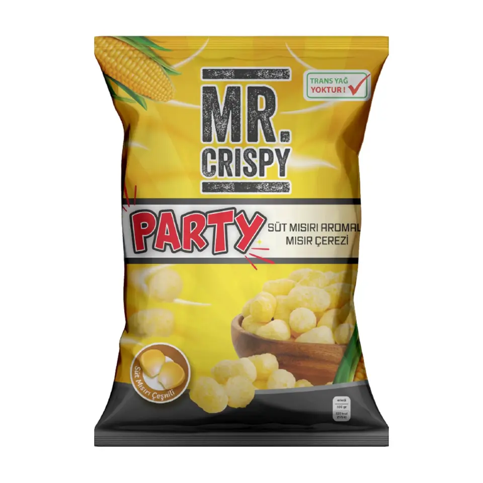 MR. CRISPY PARTY SÜT MISIR CİPSİ 60 GRAM PAKET